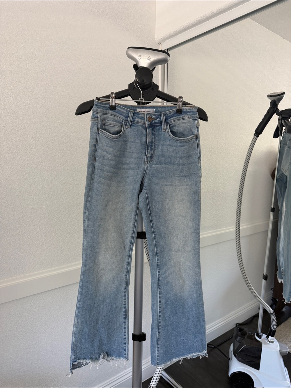 Light Wash women’s Flying Monkey Jeans - Casual Flare